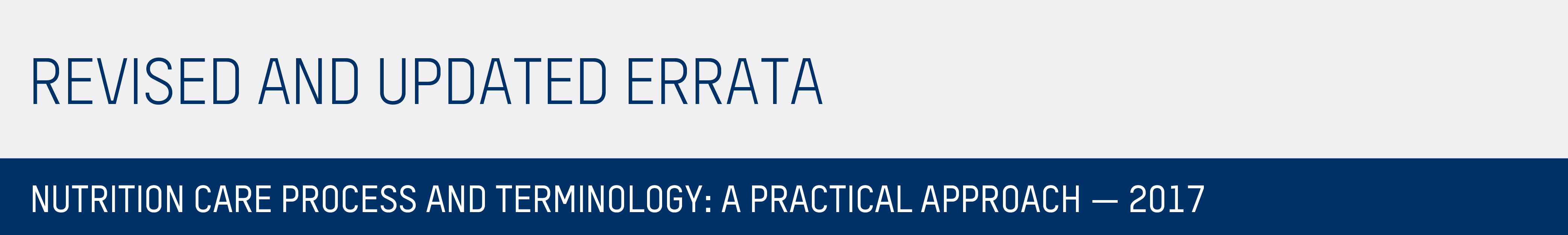 Revised and Updates Errata